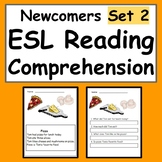 ESL Newcomer Activities: ESL Reading Comprehension -pizza-