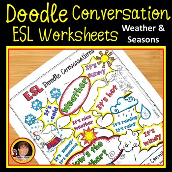 Preview of ESL Newcomer Activities - ESL Weather & Seasons Conversation Worksheets