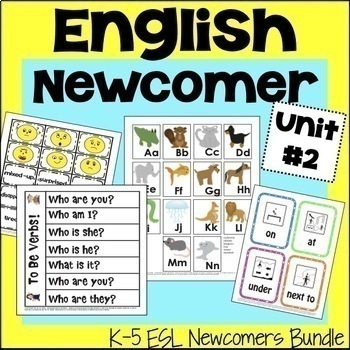 Preview of ESL Newcomer Activities & Vocabulary - ELL Lesson Plans - ELL Worksheets - ESL