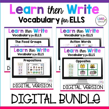 Preview of ESL Newcomer Activities, Vocabulary for ELLs Bundle, Digital Version