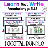 ESL Newcomer Activities, Vocabulary for ELLs Bundle, Digit