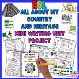 ESL All About Me My Country Research Project Newcomer Immi