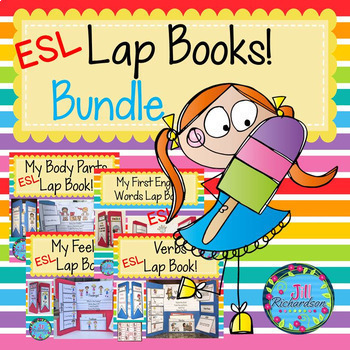 Preview of Back to School ESL Newcomer Activities Lapbooks Beginners Vocabulary