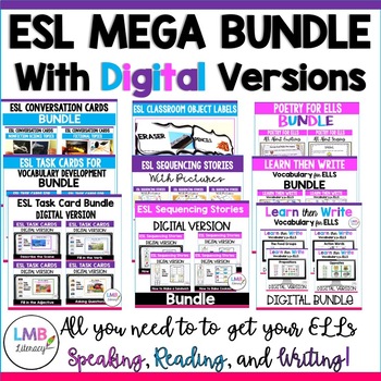 Preview of ESL Newcomer Bundle WITH DIGITAL, ESL Activities 