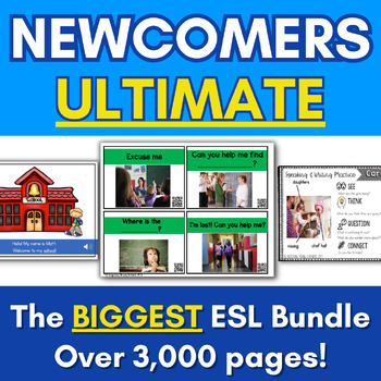 Preview of ESL Newcomer Curriculum, Activities, Vocabulary, Back to School ESL Lesson Plans