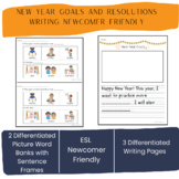 ESL Newcomer Friendly New Year Resolutions and Goals Writi