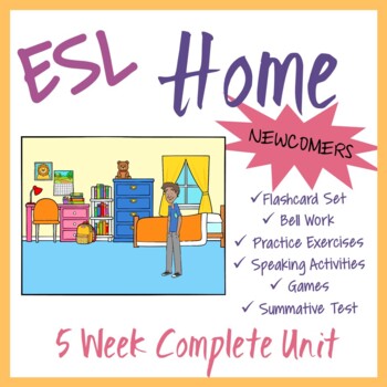 Preview of ESL Beginners Lessons: Home Unit