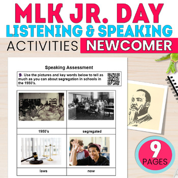 Preview of ESL Newcomer MLK Jr Day Civil Rights Activities - Secondary ELL