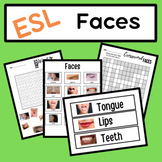 ESL Newcomer Parts of the Body | Faces REAL PICTURES!