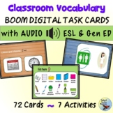 ESL Newcomers Classroom Vocabulary BOOM Digital Task Cards