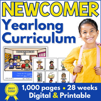 Preview of ESL Newcomers Curriculum Activities & Vocabulary ESL Reading, Writing, Speaking