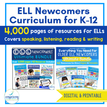Preview of ESL Newcomers Curriculum K-12 | ESL Activities | ESL Lesson Plans