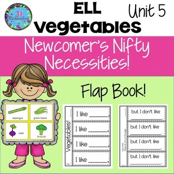 Preview of ESL Vegetables Newcomer Activities with Lesson Plans For Beginners