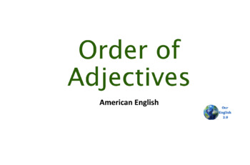 Preview of ESL Order of Adjectives- Sentence Structure