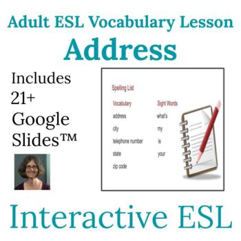 Preview of ESL Personal Information and Address Vocabulary for Adults