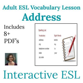 Preview of ESL Personal Information and Address Vocabulary for Adults