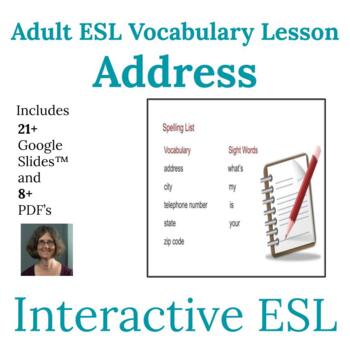Preview of ESL Personal Information and Address Vocabulary for Adults Bundle