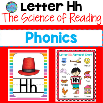 Preview of ESL Phonics Alphabet Letter H Worksheets The Science of Reading Homeschool