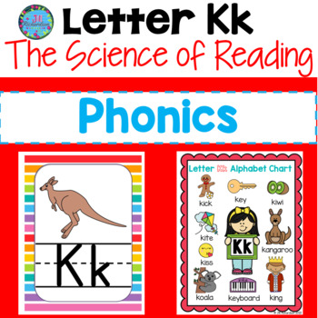 Preview of ESL Phonics Worksheets Alphabet Letter K The Science of Reading Homeschool