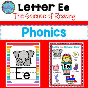 Preview of Letter E Activities Preschool Kindergarten First Grade ESL Phonics