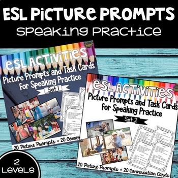 Preview of ESL Picture Prompts for Speaking Practice
