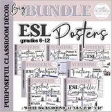 ESL Posters for the Secondary Classroom Big Bundle