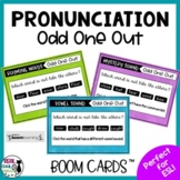 ESL Pronunciation Practice Boom Cards | Rhyme and Vowel Sounds