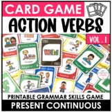 Action Verbs Card Game | Present Continuous