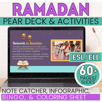 Preview of ESL Ramadan Eid Activities - Secondary ELL - Pear Deck