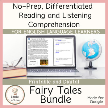 Preview of ESL Reading Comprehension Short Stories Fairy Tales & Folktales Bundle