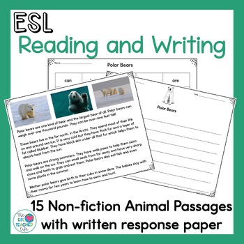 Preview of ESL Reading Passages with Written Responses