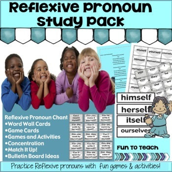 Preview of Reflexive Pronoun ESL Games and ESL Activities - ESL Vocabulary - ESL Curriculum
