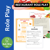 ESL Restaurant Role Play- Speaking and Listening Practice