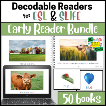 Preview of ESL SLIFE Decodable Phonics Readers for Older Students | Early Reader Bundle