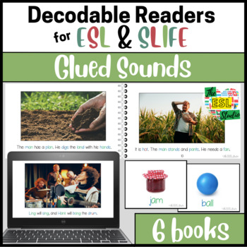 Preview of ESL SLIFE Decodable Phonics Readers for Older Students | Glued Sounds