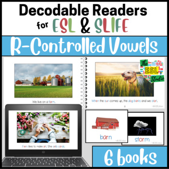 Preview of ESL SLIFE Decodable Phonics Readers for Older Students | R-Controlled Vowels