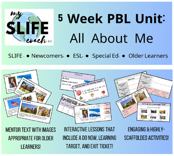 Preview of ESL SLIFE / SIFE PBL Unit - All About Me