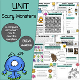 ESL Scary Monsters Unit (Create your own monster and describe it)