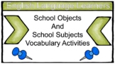 ESL School Vocabulary Activities for Newcomers and ELL 