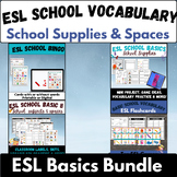 ESL School supplies vocabulary practice EAL ELL games bing