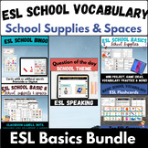 ESL School supplies vocabulary practice EAL ELL games bing