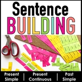 Sentence Building Activity  Present Simple, Present Contin
