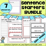 ESL - Sentence Starters Bundle - Writing and Journal Promp
