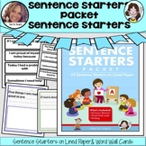 Sentence Starters - Writing Prompts - ESL Curriculum | ESL