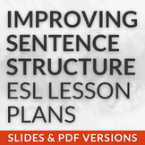 ESL Sentence Structure Worksheet and Grammar Lesson