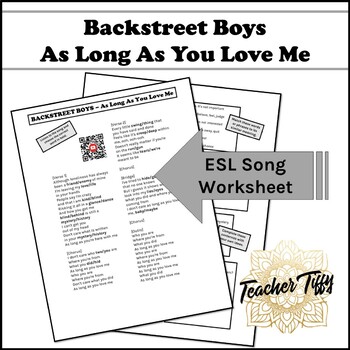 Everybody (Backstreet's Back) by Backstreet Boys - ESL worksheet by  englishteach8