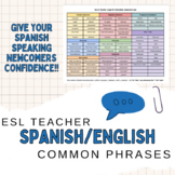ESL Spanish-English Frequent Phrases Teachers Use