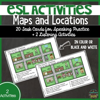 Preview of ESL Speaking Activities: Maps and Buildings