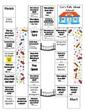 ESL Speaking Board Game w/ Sentence Starters (Topic: School)