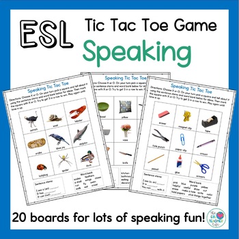 Preview of ESL Speaking Game for Beginners | ESL Speaking Activities